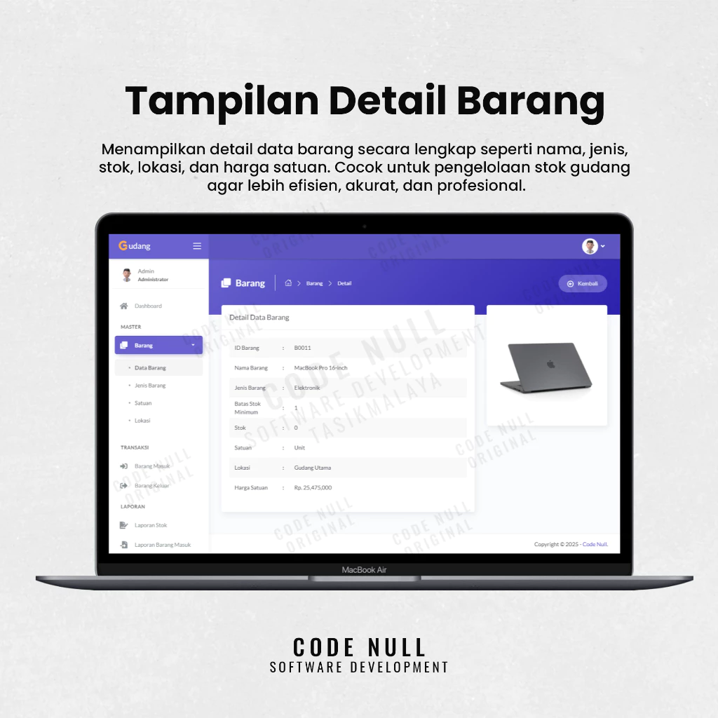 Sistem Aplikasi Persediaan Barang Gudang - Versi 2